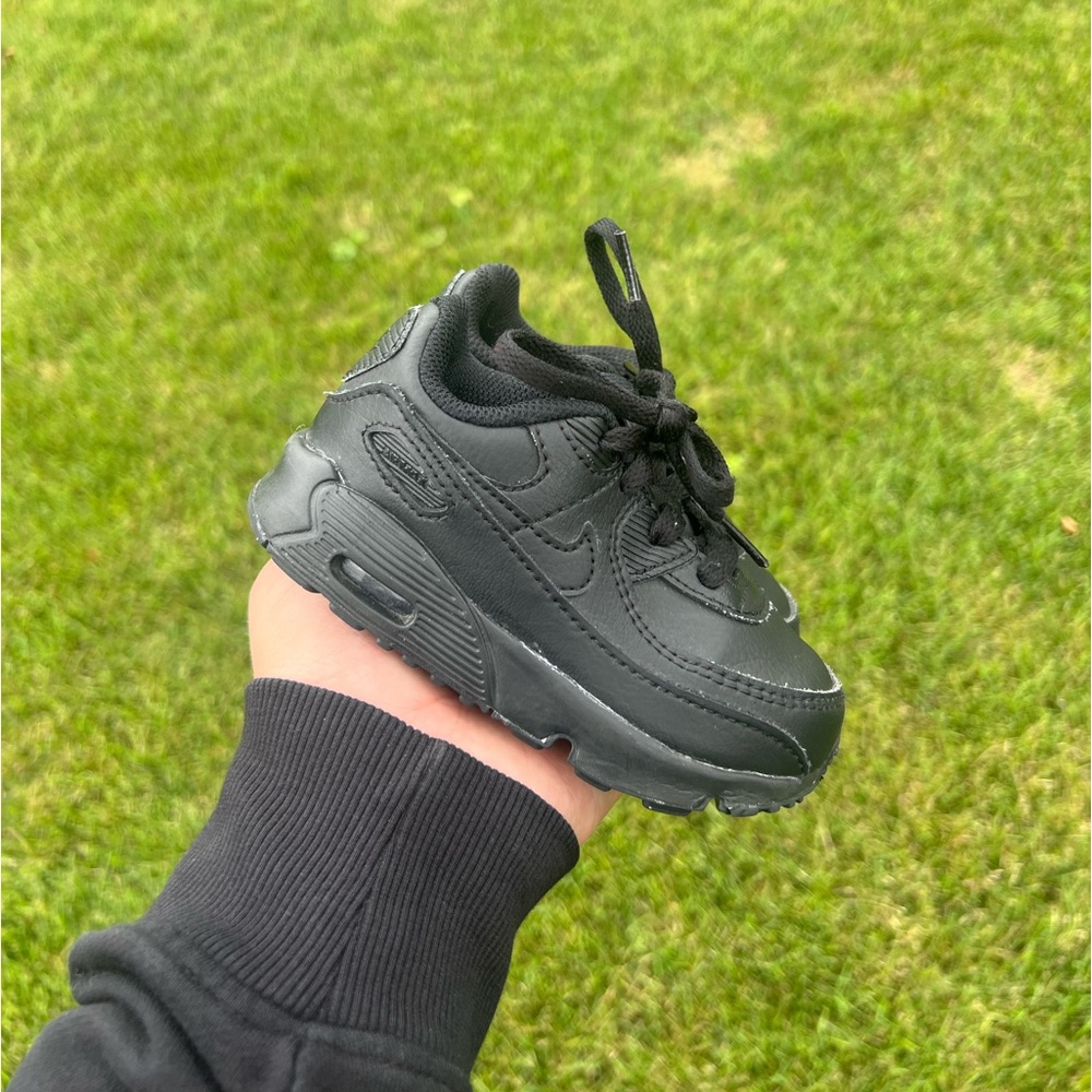 Nike Air Max 90 Triple Black PS Toddler Children’s Shoes CD6868-001 Size 7c